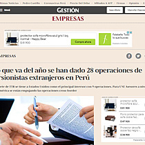 En lo que va del ao se han dado 28 operaciones de inversionistas extranjeros en Per